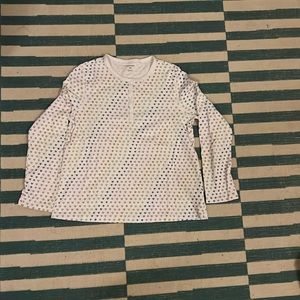 COPY - Super cute roller rabbit rainbow hearts pajama top